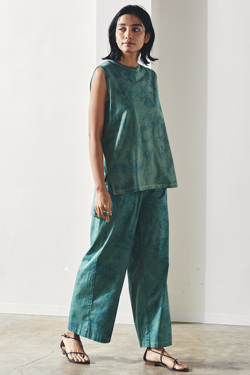 【マリリンムーン/MARILYN MOON】の【WALANCE】タイダイジャージーノースリーブTシャツ 人気、トレンドファッション・服の通販 founy(ファニー) 　ファッション　Fashion　レディースファッション　Fashion for Women　トップス・カットソー　Cut & Sew Tops　キャミソール&ノースリーブ　Camisoles & Sleeveless Tops　シャツ・ブラウス・オフィスカジュアル　Elegant Blouses & Button-Ups　ロングTシャツ・Tシャツ　Longline T-Shirts & Tees　カットソー・ベーシックTシャツ　Cut-and-Sewn Tops / Stretch Tees & Basics　キャミソール　Camisole, Spaghetti Strap Top　タンク　Tank Top, Sleeveless Top　ノースリーブ　Sleeveless, No-Sleeve　other-7|ID: prp329100004899871 ipo3291000000036661506