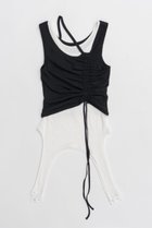 【プランク プロジェクト/PRANK PROJECT】の2ネックレイヤードタンク / 2 Neck Layered Tank 人気、トレンドファッション・服の通販 founy(ファニー) ファッション Fashion レディースファッション Fashion for Women トップス・カットソー Cut & Sew Tops キャミソール&ノースリーブ Camisoles & Sleeveless Tops シャツ・ブラウス・オフィスカジュアル Elegant Blouses & Button-Ups ロングTシャツ・Tシャツ Longline T-Shirts & Tees カットソー・ベーシックTシャツ Cut-and-Sewn Tops / Stretch Tees & Basics インナー Innerwear エアリー Airy Texture カットソー Cut and Sewn Top キャミソール Camisole, Spaghetti Strap Top タンク Tank Top, Sleeveless Top テレコ Ribbed, Rib Stitch thumbnail BLK(ブラック)|ID: prp329100004899893 ipo3291000000036661790
