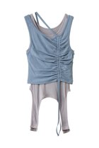 【プランク プロジェクト/PRANK PROJECT】の2ネックレイヤードタンク / 2 Neck Layered Tank 人気、トレンドファッション・服の通販 founy(ファニー) ファッション Fashion レディースファッション Fashion for Women トップス・カットソー Cut & Sew Tops キャミソール&ノースリーブ Camisoles & Sleeveless Tops シャツ・ブラウス・オフィスカジュアル Elegant Blouses & Button-Ups ロングTシャツ・Tシャツ Longline T-Shirts & Tees カットソー・ベーシックTシャツ Cut-and-Sewn Tops / Stretch Tees & Basics インナー Innerwear エアリー Airy Texture カットソー Cut and Sewn Top キャミソール Camisole, Spaghetti Strap Top タンク Tank Top, Sleeveless Top テレコ Ribbed, Rib Stitch thumbnail BLU(ブルー)|ID: prp329100004899893 ipo3291000000036661792