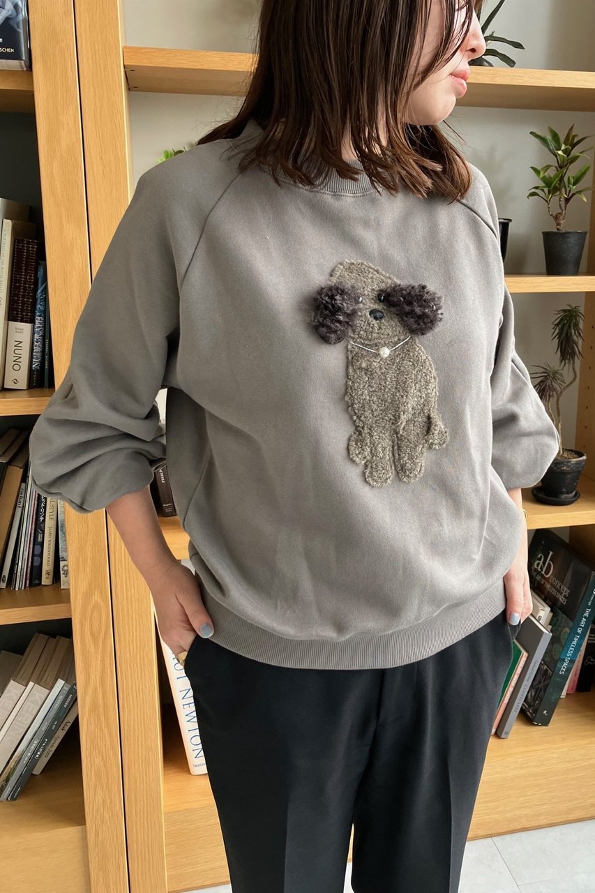 【ミュベール/MUVEIL】の【ELLE SHOP 限定】トイプードルボリュームスリーブスウェット 人気、トレンドファッション・服の通販 founy(ファニー) ファッション Fashion レディースファッション Fashion for Women トップス・カットソー Cut & Sew Tops シャツ・ブラウス・オフィスカジュアル Elegant Blouses & Button-Ups レディースパーカー・カジュアルフーディー Casual Hoodies & Sweatshirts ロングTシャツ・Tシャツ Longline T-Shirts & Tees スウェット・クルーネックトップス Sweatshirts & Crewnecks / Relaxed Fit Sweat Tops カットソー・ベーシックTシャツ Cut-and-Sewn Tops / Stretch Tees & Basics ボリューム袖・フリルスリーブブラウス Voluminous & Ruffle Sleeves / Puffy Sleeve Tops コンパクト Compact, Small Size スリーブ Sleeve, Long Sleeve / Short Sleeve バルーン Balloon, Balloon Silhouette パール Pearl, Pearl Accent エレガント 上品 Elegant 別注 Limited Edition, Custom Order 吸水 Absorbent, Quick-Dry other-7|ID: prp329100004899993 ipo3291000000036707628