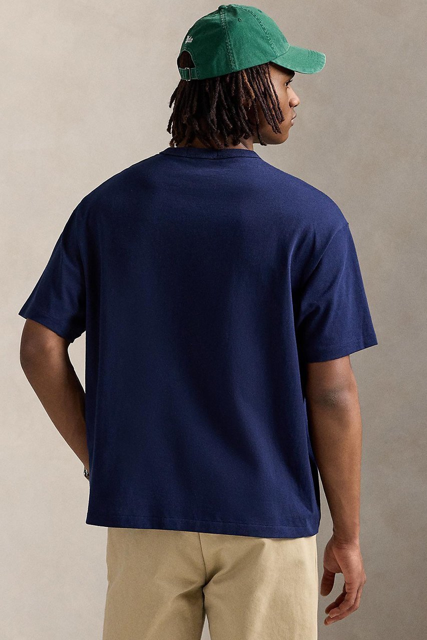 【ラルフローレン/RALPH LAUREN / MEN】の【MEN】【POLO RALPH LAUREN】ビッグ フィット ヘビーウェイト ジャージー Tシャツ 人気、トレンドファッション・服の通販 founy(ファニー) 　ファッション　Fashion　メンズファッション　Fashion for Men　トップス・カットソー　Cut & Sew Tops　メンズシャツ　Shirts　ショート　Short, Short Length　シンプル　Simple, Minimal　スリーブ　Sleeve, Long Sleeve / Short Sleeve　パッチ　Patch, Appliqué　ビッグ　Big, Oversized　フィット　Fit, Slim Fit　ポケット　Pocket, Pocket Detail　リラックス　Relax, Relaxed Fit　半袖　Short Sleeve, Half Sleeve　other-4|ID: prp329100004900087 ipo3291000000036663079