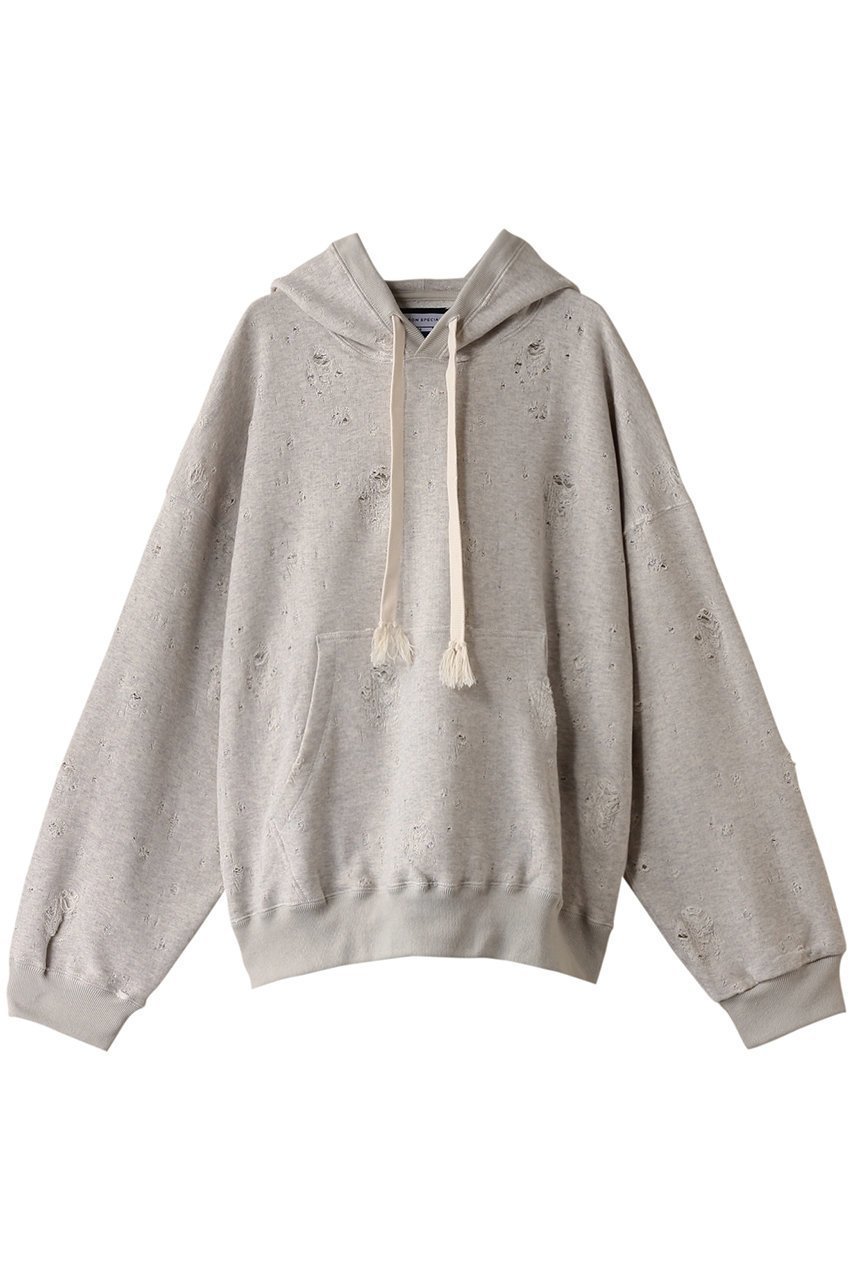 【メゾンスペシャル/MAISON SPECIAL】の【UNISEX】ダメージ裏毛ジャガードスウェットパーカー インテリア・キッズ・メンズ・レディースファッション・服の通販 founy(ファニー) 　ファッション　Fashion　レディースファッション　Fashion for Women　トップス・カットソー　Cut & Sew Tops　シャツ・ブラウス・オフィスカジュアル　Elegant Blouses & Button-Ups　レディースパーカー・カジュアルフーディー　Casual Hoodies & Sweatshirts　ロングTシャツ・Tシャツ　Longline T-Shirts & Tees　スウェット・クルーネックトップス　Sweatshirts & Crewnecks / Relaxed Fit Sweat Tops　カットソー・ベーシックTシャツ　Cut-and-Sewn Tops / Stretch Tees & Basics　ユニセックス　Unisex, Genderless　ジャカード／ジャガード　Jacquard, Woven Pattern　スリーブ　Sleeve, Long Sleeve / Short Sleeve　ダメージ　Distressed, Destroyed　ロング　Long, Long-Length　定番　Standard, Basic Item　WHT(ホワイト)|ID: prp329100004900170 ipo3291000000036663683