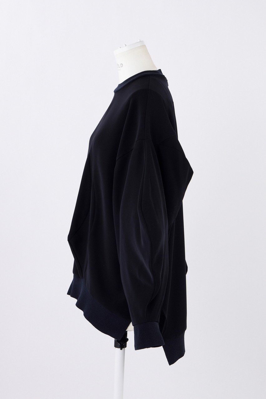 【エンフォルド/ENFOLD】のPEツイル 立体シーム P.O/プルオーバー 人気、トレンドファッション・服の通販 founy(ファニー) 　ファッション　Fashion　レディースファッション　Fashion for Women　トップス・カットソー　Cut & Sew Tops　シャツ・ブラウス・オフィスカジュアル　Elegant Blouses & Button-Ups　ロングTシャツ・Tシャツ　Longline T-Shirts & Tees　カジュアルプルオーバー・ニットトップス　Pullovers & Knit Tops / Casual Pullovers　カットソー・ベーシックTシャツ　Cut-and-Sewn Tops / Stretch Tees & Basics　スウェット / スエット　Sweatshirt, Sweatwear　スリーブ　Sleeve, Long Sleeve / Short Sleeve　セットアップ　Set-Up, Coordinated Outfit　ツイル　Twist, Twisted Detail　リラックス　Relax, Relaxed Fit　ロング　Long, Long-Length　other-2|ID: prp329100004900210 ipo3291000000036663990