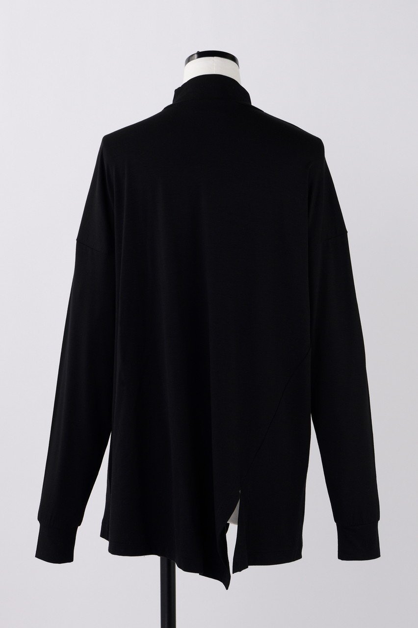 【ナゴンスタンス/nagonstans】のリヨセルベア天竺 ハイネックアシンメロンT 人気、トレンドファッション・服の通販 founy(ファニー) 　ファッション　Fashion　レディースファッション　Fashion for Women　トップス・カットソー　Cut & Sew Tops　シャツ・ブラウス・オフィスカジュアル　Elegant Blouses & Button-Ups　ロングTシャツ・Tシャツ　Longline T-Shirts & Tees　カットソー・ベーシックTシャツ　Cut-and-Sewn Tops / Stretch Tees & Basics　インナー　Innerwear　スリット　Slit, Slit Detail　スリーブ　Sleeve, Long Sleeve / Short Sleeve　ハイネック　High Neck, Mock Neck　ロング　Long, Long-Length　other-3|ID: prp329100004900233 ipo3291000000036708488