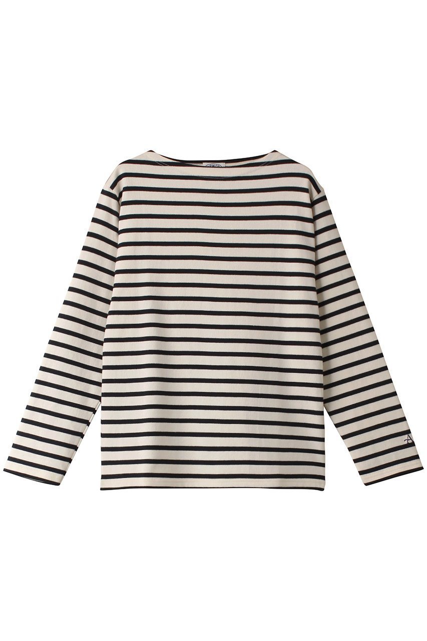 【マルティニーク/martinique】の【Armor-lux】ベーシックフィットボートネック長袖 インテリア・キッズ・メンズ・レディースファッション・服の通販 founy(ファニー) 　ファッション　Fashion　レディースファッション　Fashion for Women　トップス・カットソー　Cut & Sew Tops　シャツ・ブラウス・オフィスカジュアル　Elegant Blouses & Button-Ups　ロングTシャツ・Tシャツ　Longline T-Shirts & Tees　カットソー・ベーシックTシャツ　Cut-and-Sewn Tops / Stretch Tees & Basics　カットソー　Cut and Sewn Top　スリーブ　Sleeve, Long Sleeve / Short Sleeve　フィット　Fit, Slim Fit　フランス　France, French　ベーシック　Basic, Essential　ボーダー　Border, Stripe　ロング　Long, Long-Length　ワーク　Workwear, Utility Style　定番　Standard, Basic Item　長袖　Long Sleeve, Full Sleeve　ナチュラル×ネイビー|ID: prp329100004900260 ipo3291000000036664445