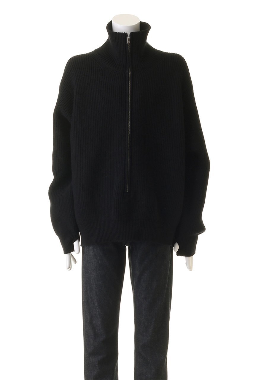 【ヨーク/YOKE】の【UNISEX】WOOL 3/4 FRONT ZIP ハイネックリブセーター 人気、トレンドファッション・服の通販 founy(ファニー) 　ファッション　Fashion　レディースファッション　Fashion for Women　トップス・カットソー　Cut & Sew Tops　シャツ・ブラウス・オフィスカジュアル　Elegant Blouses & Button-Ups　レディースパーカー・カジュアルフーディー　Casual Hoodies & Sweatshirts　ロングTシャツ・Tシャツ　Longline T-Shirts & Tees　スウェット・クルーネックトップス　Sweatshirts & Crewnecks / Relaxed Fit Sweat Tops　カットソー・ベーシックTシャツ　Cut-and-Sewn Tops / Stretch Tees & Basics　ユニセックス　Unisex, Genderless　シンプル　Simple, Minimal　ハイネック　High Neck, Mock Neck　エレガント 上品　Elegant　A/W・秋冬　Autumn/Winter　羽織　Haori, Light Jacket　other-2|ID: prp329100004900296 ipo3291000000036664805
