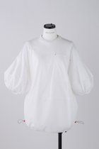 【ナゴンスタンス/nagonstans】のソフト天竺 ドロストバルーン T/SH Tシャツ 人気、トレンドファッション・服の通販 founy(ファニー) ファッション Fashion レディースファッション Fashion for Women トップス・カットソー Cut & Sew Tops シャツ・ブラウス・オフィスカジュアル Elegant Blouses & Button-Ups ロングTシャツ・Tシャツ Longline T-Shirts & Tees カットソー・ベーシックTシャツ Cut-and-Sewn Tops / Stretch Tees & Basics コンビ Combo, Combination Style ショート Short, Short Length スリーブ Sleeve, Long Sleeve / Short Sleeve パターン Pattern, Design Print thumbnail Salt|ID: prp329100004900339 ipo3291000000036665513