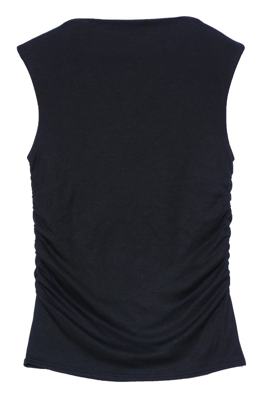 【イリスフォーセブン/IRIS 47】のプリーツタンクトップス 人気、トレンドファッション・服の通販 founy(ファニー) 　ファッション　Fashion　レディースファッション　Fashion for Women　トップス・カットソー　Cut & Sew Tops　キャミソール&ノースリーブ　Camisoles & Sleeveless Tops　シャツ・ブラウス・オフィスカジュアル　Elegant Blouses & Button-Ups　ロングTシャツ・Tシャツ　Longline T-Shirts & Tees　カットソー・ベーシックTシャツ　Cut-and-Sewn Tops / Stretch Tees & Basics　なめらか　Smooth, Silky Texture　カットソー　Cut and Sewn Top　キャミソール　Camisole, Spaghetti Strap Top　ジュエリー　Jewelry, Accessories　タンク　Tank Top, Sleeveless Top　デニム　Denim, Jeans Material　エレガント 上品　Elegant　 other-1|ID: prp329100004900397 ipo3291000000036666434