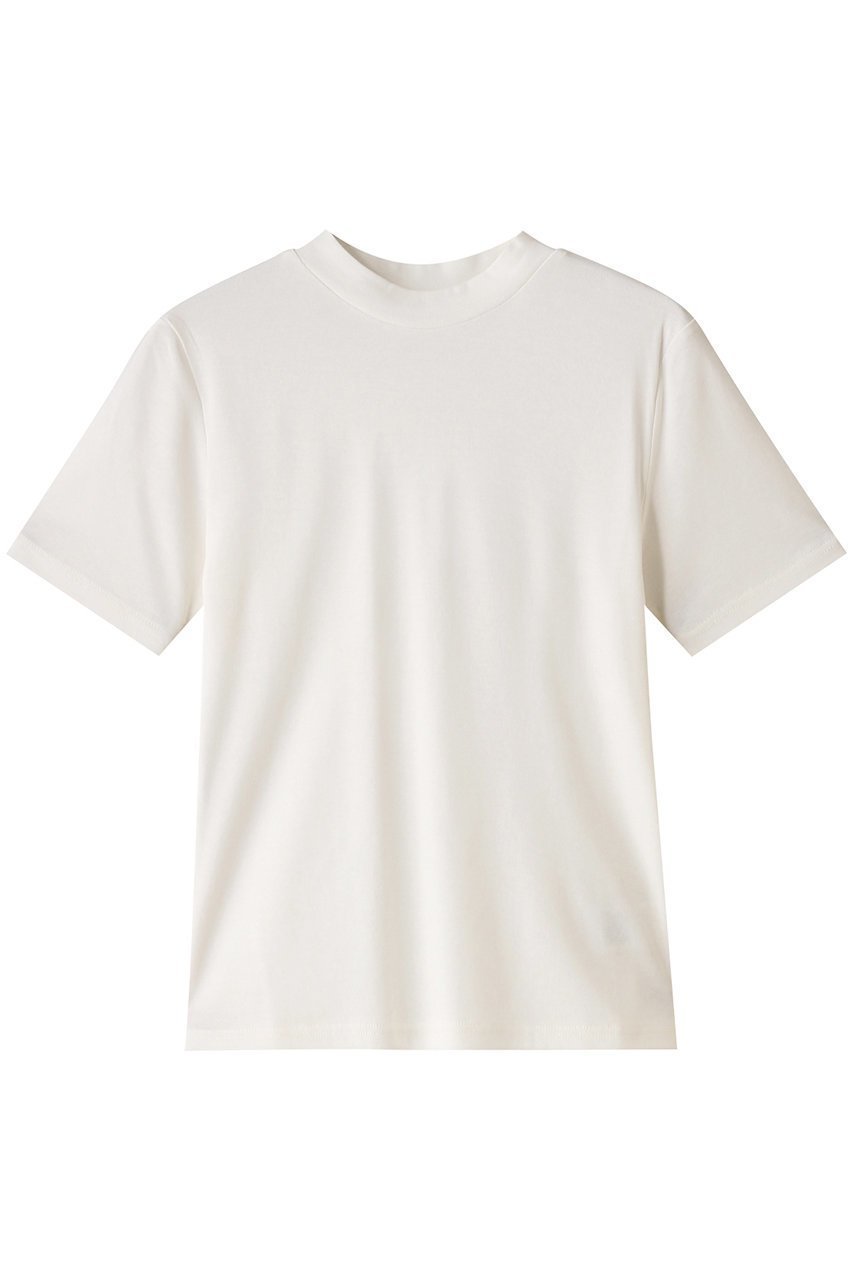 【クラネ/CLANE】のMOCK NECK COMPACT TOPS/トップス インテリア・キッズ・メンズ・レディースファッション・服の通販 founy(ファニー) 　ファッション　Fashion　レディースファッション　Fashion for Women　トップス・カットソー　Cut & Sew Tops　シャツ・ブラウス・オフィスカジュアル　Elegant Blouses & Button-Ups　ロングTシャツ・Tシャツ　Longline T-Shirts & Tees　カットソー・ベーシックTシャツ　Cut-and-Sewn Tops / Stretch Tees & Basics　コンパクト　Compact, Small Size　ショート　Short, Short Length　シンプル　Simple, Minimal　スリーブ　Sleeve, Long Sleeve / Short Sleeve　ハーフ　Half, Half-Length　プレーン　Plain, Simple　モックネック　Mock Neck, Short Turtleneck　WHITE|ID: prp329100004900404 ipo3291000000036666555