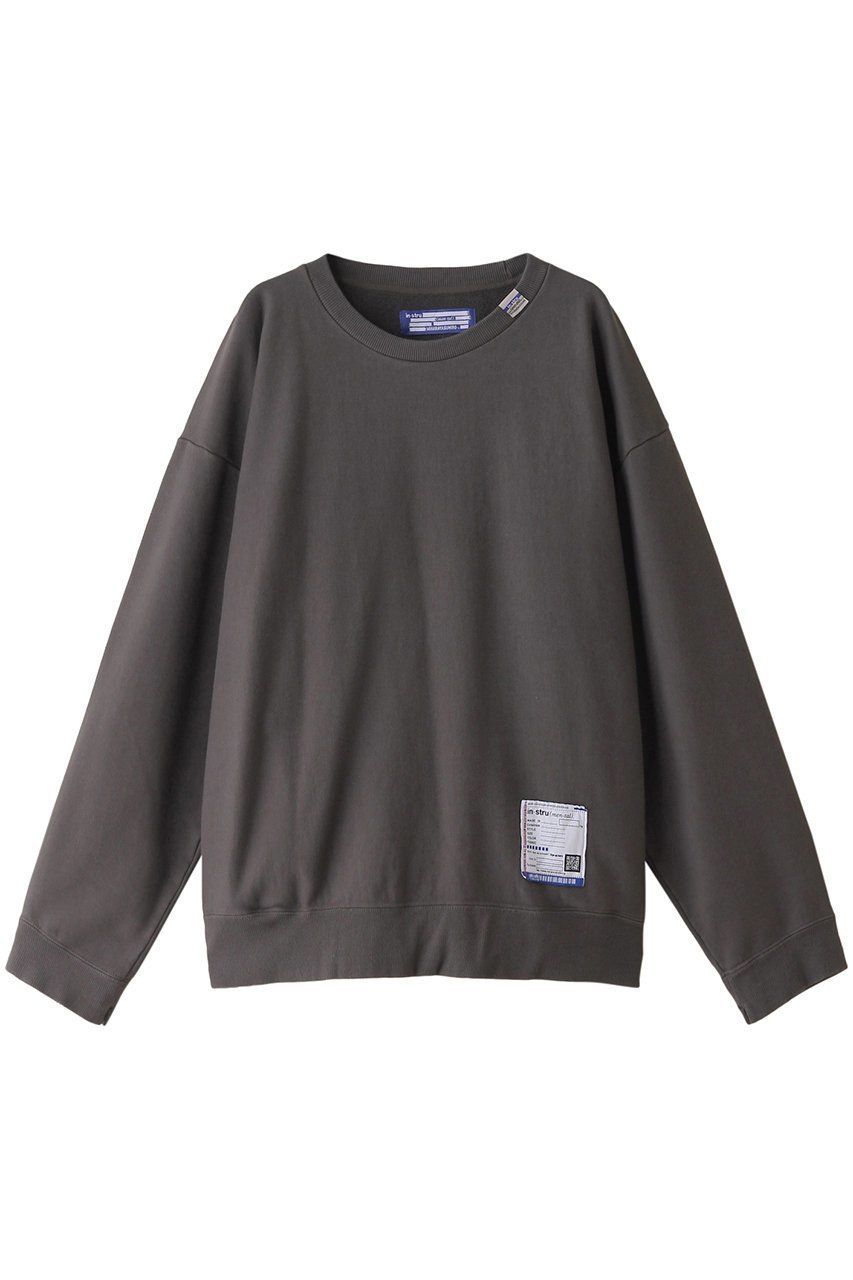 【メゾン ミハラヤスヒロ/Maison MIHARA YASUHIRO / MEN】の【MEN】【in-stru(men-tal).】フレンチ テリー クルーネック プルオーバー インテリア・キッズ・メンズ・レディースファッション・服の通販 founy(ファニー) 　ファッション　Fashion　メンズファッション　Fashion for Men　トップス・カットソー　Cut & Sew Tops　メンズシャツ　Shirts　シンプル　Simple, Minimal　スリム　Slim, Slim Fit　スリーブ　Sleeve, Long Sleeve / Short Sleeve　フレンチ　French, French Style　ボトム　Bottoms, Lower Wear　ロング　Long, Long-Length　ワイド　Wide, Wide Fit　軽量　Lightweight, Ultra Light　ダークグレー|ID: prp329100004900410 ipo3291000000036666686