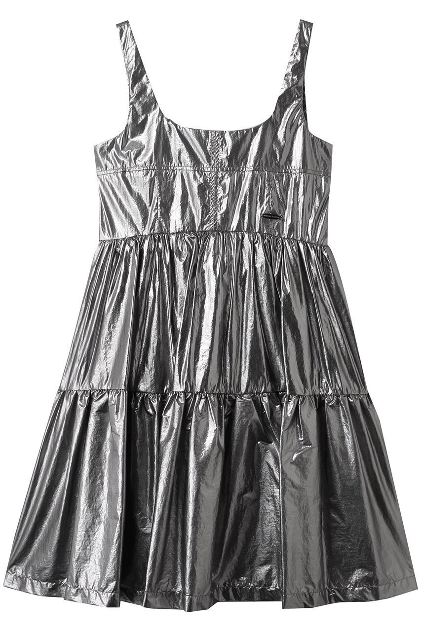 【メゾンスペシャル/MAISON SPECIAL】のTiered Tunic/ティアードチュニック インテリア・キッズ・メンズ・レディースファッション・服の通販 founy(ファウニー) 　ファッション　Fashion　レディースファッション　Fashion for Women　ワンピース　Dresses　チュニック　Tunic Tops & Dresses　インナー　Innerwear　コンパクト　Compact, Small Size　軽量　Lightweight, Ultra Light　シルバー　Silver, Metallic Silver　チュニック　Tunic, Long Top　チュール　Tulip, Tulip Motif　ティアード　Tiered, Tiered Style　長袖　Long Sleeve, Full Sleeve　フェミニン　Feminine, Girly　ボトム　Bottoms, Lower Wear　ミックス　Mix, Mixed Style　夏　Summer　SLV(シルバー)|ID: prp329100004900608 ipo3291000000036669399