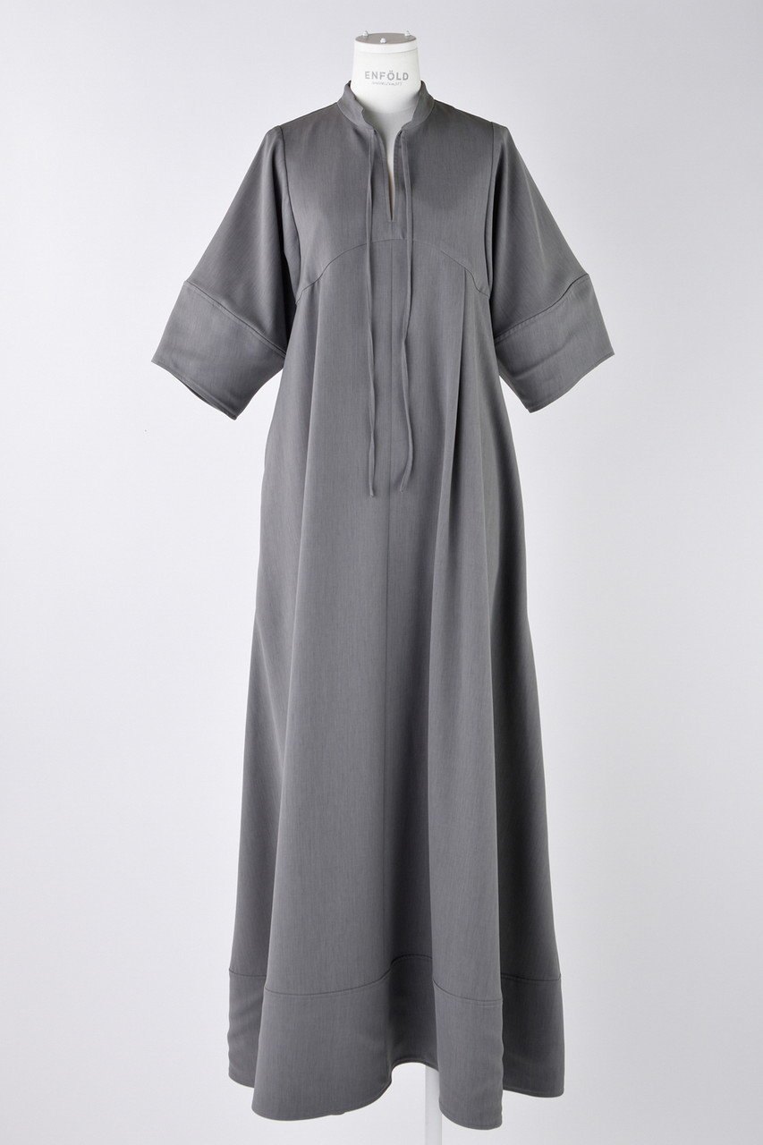 【エンフォルド/ENFOLD】のComfortable Twill Vネック DRS/ドレス・ワンピース インテリア・キッズ・メンズ・レディースファッション・服の通販 founy(ファニー) ファッション Fashion レディースファッション Fashion for Women ワンピース Dresses フォーマル・パーティードレス・結婚式用ドレス Elegant & Casual Dresses チュニック Tunic Tops & Dresses サマー Summer, Summer Style サンダル Sandals, Summer Shoes チュニック Tunic, Long Top ドレス Dress, One-Piece フェミニン Feminine, Girly ロング Long, Long-Length チャコールグレー|ID: prp329100004900615 ipo3291000000036669468