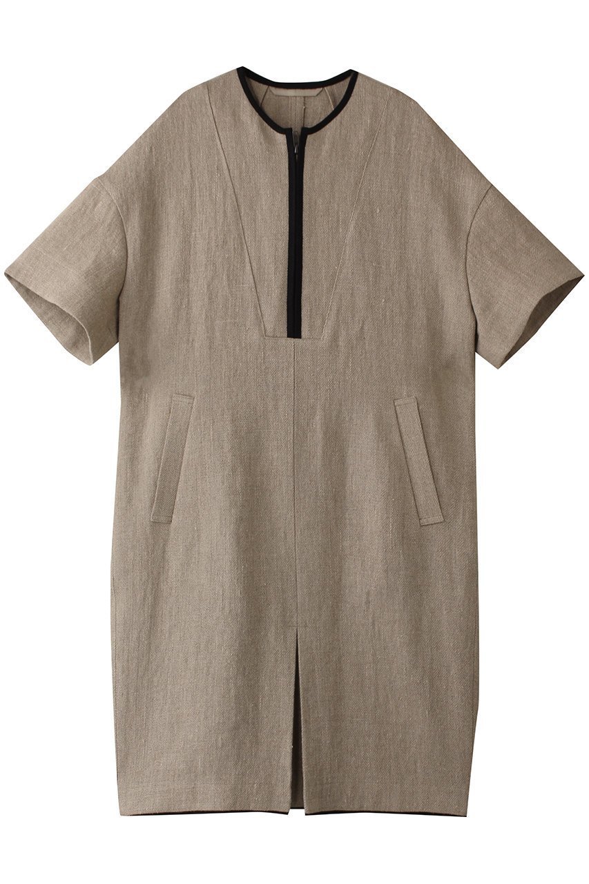 【オブリオ/AUBRIOT】のリネン コクーンサックドレス インテリア・キッズ・メンズ・レディースファッション・服の通販 founy(ファニー) ファッション Fashion レディースファッション Fashion for Women ワンピース Dresses フォーマル・パーティードレス・結婚式用ドレス Elegant & Casual Dresses チュニック Tunic Tops & Dresses シンプル Simple, Minimal チュニック Tunic, Long Top モダン Modern, Contemporary ラグジュアリー Luxury, Elegant リネン Linen, Linen Fabric ベージュ|ID: prp329100004900624 ipo3291000000036669553