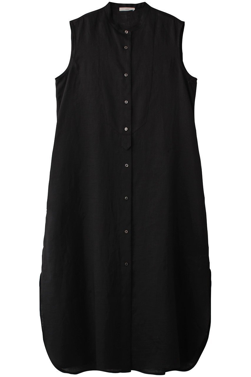 【エブール/ebure】の【Living】フレンチリネン バンドカラーシャツワンピース インテリア・キッズ・メンズ・レディースファッション・服の通販 founy(ファニー) ファッション Fashion レディースファッション Fashion for Women ワンピース Dresses シャツワンピース / 1枚で着映えコーデ Shirt Dresses チュニック Tunic Tops & Dresses シルク Silk, 100% Silk スリーブ Sleeve, Long Sleeve / Short Sleeve チュニック Tunic, Long Top フレンチ French, French Style リネン Linen, Linen Fabric リラックス Relax, Relaxed Fit エレガント 上品 Elegant 定番 Standard, Basic Item ブラック|ID: prp329100004900641 ipo3291000000036669678