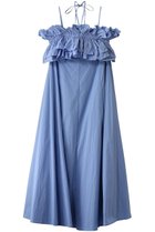 【メゾンスペシャル/MAISON SPECIAL】のRuffle Bear Maxi Dress/フリルベアマキシドレス BLU(ブルー)|ID: prp329100004900645 ipo3291000000036669715