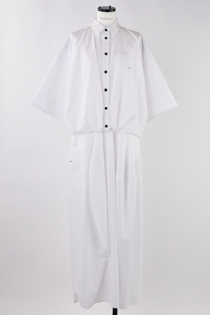 【ナゴンスタンス/nagonstans】のT/Cブロード バルーンSH DRS/シャツドレス インテリア・キッズ・メンズ・レディースファッション・服の通販 founy(ファウニー) https://founy.com/ ファッション Fashion レディースファッション Fashion for Women ワンピース Dresses フォーマル・パーティードレス・結婚式用ドレス Elegant & Casual Dresses チュニック Tunic Tops & Dresses チュニック Tunic, Long Top ドレス Dress, One-Piece バルーン Balloon, Balloon Silhouette パターン Pattern, Design Print ブロード Broadcloth, Fine Cotton ロング Long, Long-Length |ID: prp329100004900647 ipo3291000000036669727