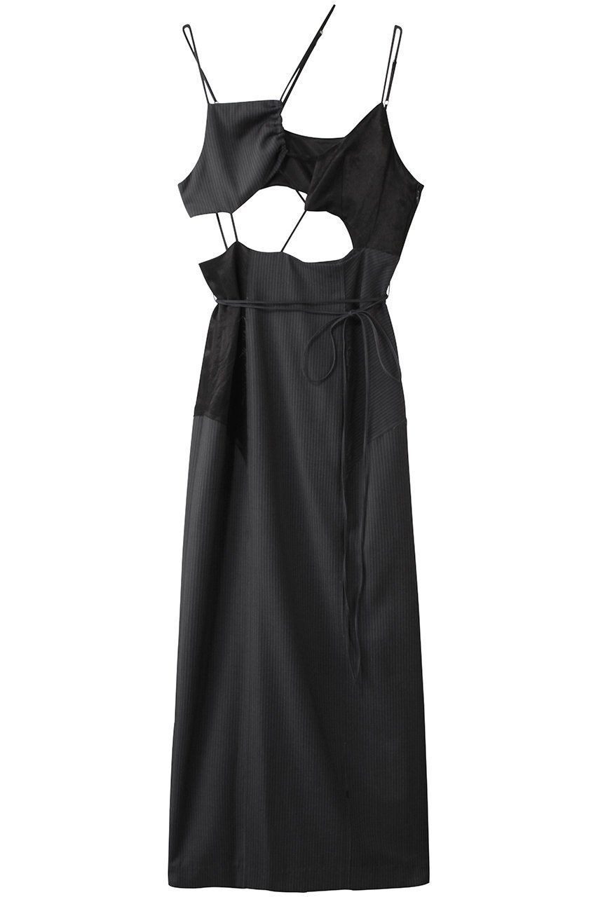 【プランク プロジェクト/PRANK PROJECT】のランダムカットアウトドレス / Random Cut-out Dress インテリア・キッズ・メンズ・レディースファッション・服の通販 founy(ファウニー) 　ファッション　Fashion　レディースファッション　Fashion for Women　ワンピース　Dresses　フォーマル・パーティードレス・結婚式用ドレス　Elegant & Casual Dresses　チュニック　Tunic Tops & Dresses　おすすめ　Recommended / Our Picks　サテン　Satin, Glossy Fabric　タンク　Tank Top, Sleeveless Top　チュニック　Tunic, Long Top　ミックス　Mix, Mixed Style　ラップ　Wrap, Wrap Design　ロング　Long, Long-Length　GRY(グレー)|ID: prp329100004900649 ipo3291000000036669750