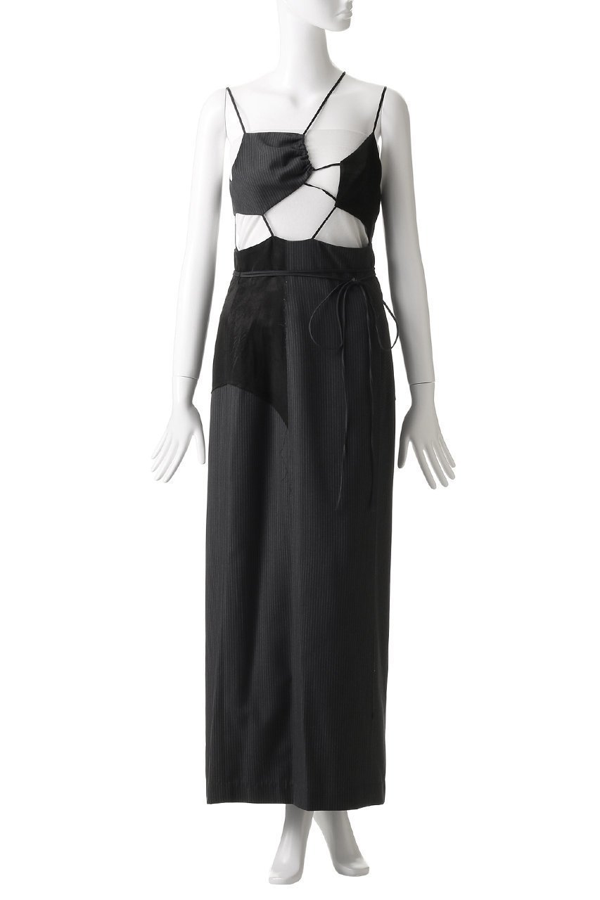 【プランク プロジェクト/PRANK PROJECT】のランダムカットアウトドレス / Random Cut-out Dress 大人の最旬トレンドファッション＆コーディネート founy(ファウニー) 　ファッション　Fashion　レディースファッション　Fashion for Women　ワンピース　Dresses　フォーマル・パーティードレス・結婚式用ドレス　Elegant & Casual Dresses　チュニック　Tunic Tops & Dresses　おすすめ　Recommended / Our Picks　サテン　Satin, Glossy Fabric　タンク　Tank Top, Sleeveless Top　チュニック　Tunic, Long Top　ミックス　Mix, Mixed Style　ラップ　Wrap, Wrap Design　ロング　Long, Long-Length　other-2|ID: prp329100004900649 ipo3291000000036669752