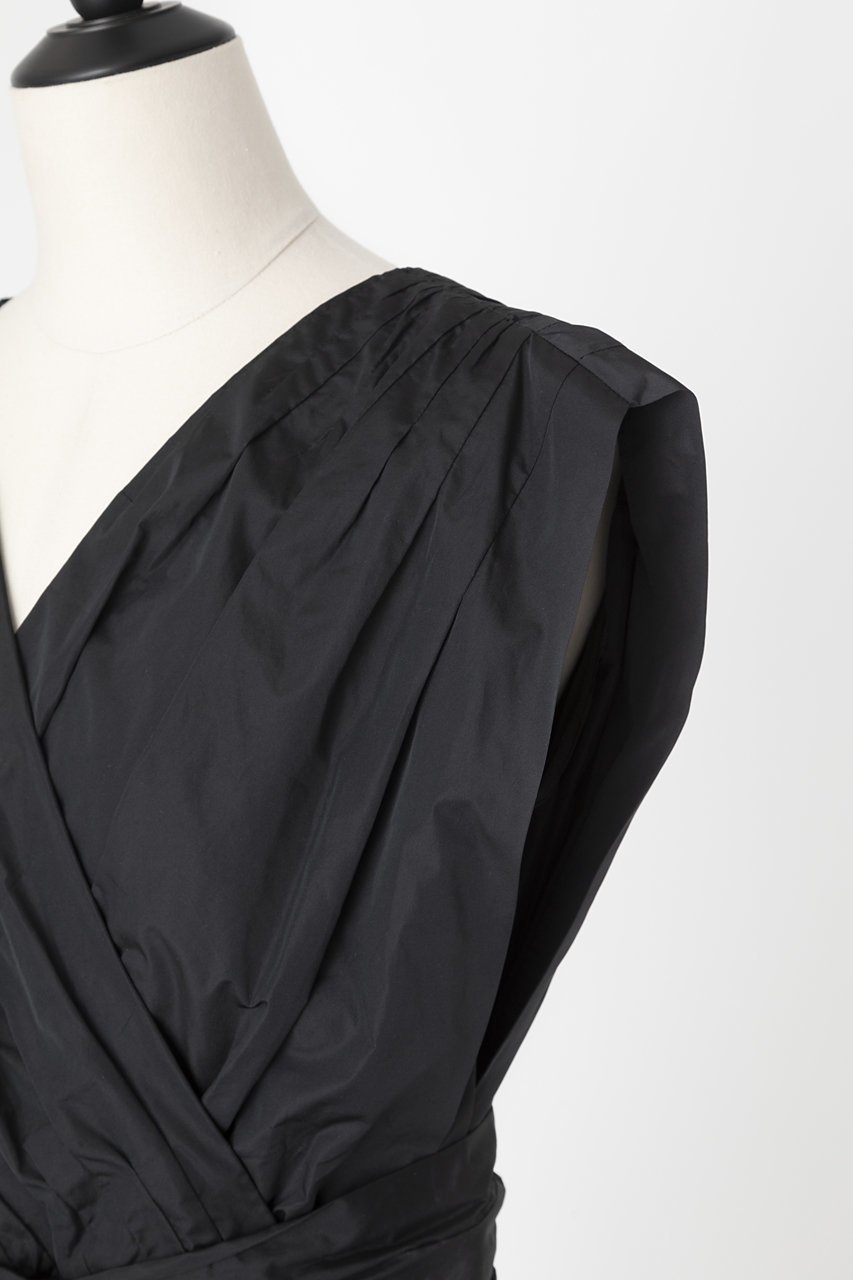 【オーヴィル/EAUVIRE】のタックギャザーベルトドレス 人気、トレンドファッション・服の通販 founy(ファニー) 　ファッション　Fashion　レディースファッション　Fashion for Women　ワンピース　Dresses　フォーマル・パーティードレス・結婚式用ドレス　Elegant & Casual Dresses　チュニック　Tunic Tops & Dresses　ベルト&ウエストマーク　Belts & Waist Accessories　ギャザー　Gathered, Ruffled　シルク　Silk, 100% Silk　タフタ　Taffeta, Structured Fabric　チュニック　Tunic, Long Top　ドレス　Dress, One-Piece　バランス　Balance, Style Balance　ランダム　Random, Irregular　ロング　Long, Long-Length　エレガント 上品　Elegant　定番　Standard, Basic Item　other-5|ID: prp329100004900653 ipo3291000000036669781