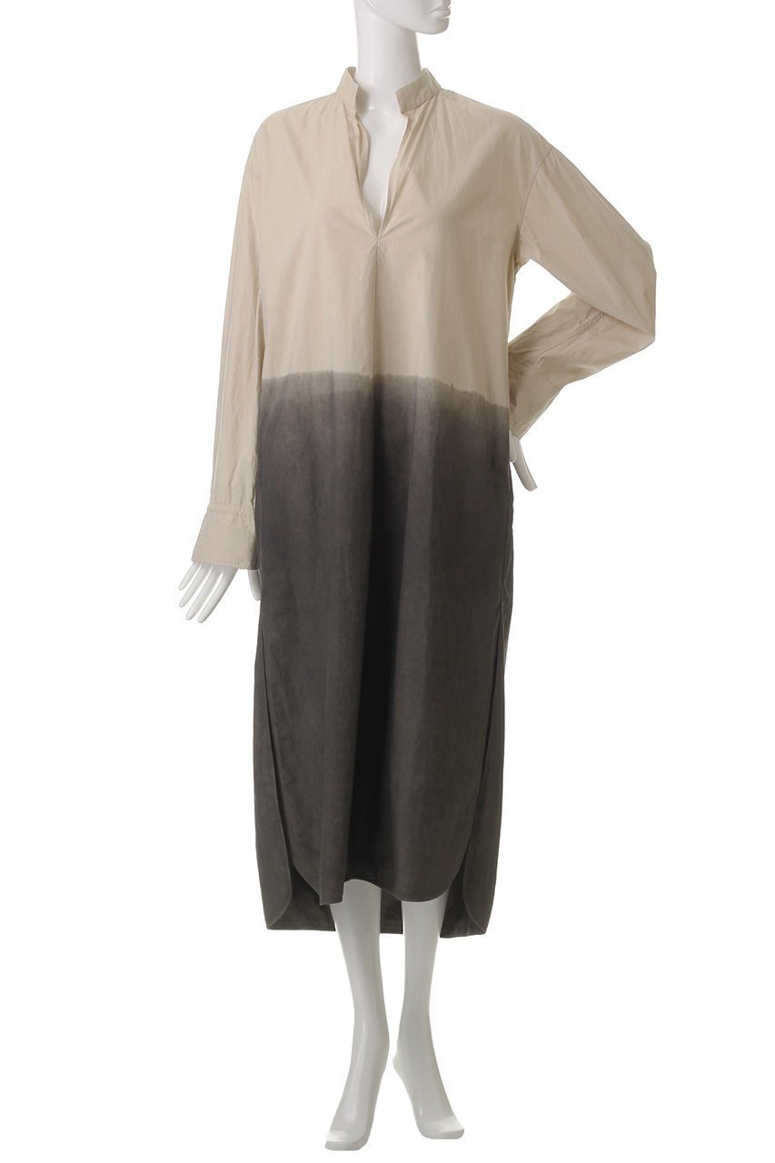 【セアン/SCEARN】のCOTTON SILK TYPEWRITER WITH SUMI ワンピース 人気、トレンドファッション・服の通販 founy(ファニー) 　ファッション　Fashion　レディースファッション　Fashion for Women　ワンピース　Dresses　チュニック　Tunic Tops & Dresses　グラデーション　Gradient, Ombre　ショルダー　Shoulder, Shoulder Strap　シルク　Silk, 100% Silk　チュニック　Tunic, Long Top　ドロップ　Drop Shoulder, Dropped Style　リゾート　Resort, Vacation Style　リラックス　Relax, Relaxed Fit　ロング　Long, Long-Length　other-2|ID: prp329100004900657 ipo3291000000036669803