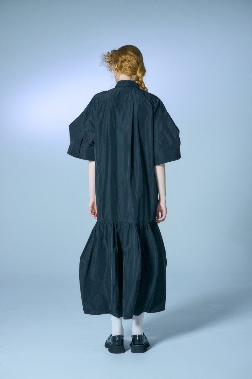 【エンフォルド/ENFOLD】のソフトメモリータフタ 立体5分袖SH DRS/ドレス 人気、トレンドファッション・服の通販 founy(ファニー) 　ファッション　Fashion　レディースファッション　Fashion for Women　ワンピース　Dresses　フォーマル・パーティードレス・結婚式用ドレス　Elegant & Casual Dresses　チュニック　Tunic Tops & Dresses　チュニック　Tunic, Long Top　ドレス　Dress, One-Piece　パターン　Pattern, Design Print　リラックス　Relax, Relaxed Fit　ロング　Long, Long-Length　other-6|ID: prp329100004900665 ipo3291000000036669864