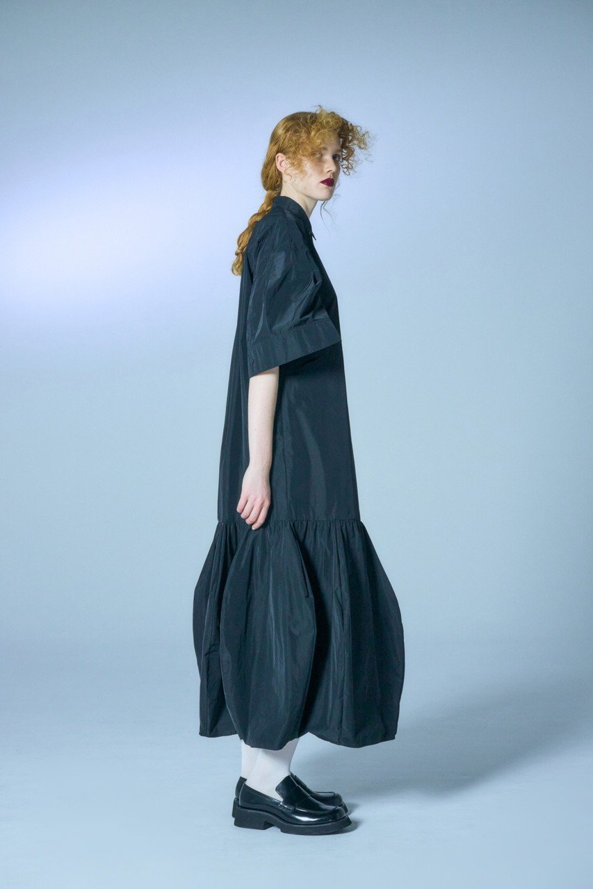 【エンフォルド/ENFOLD】のソフトメモリータフタ 立体5分袖SH DRS/ドレス 人気、トレンドファッション・服の通販 founy(ファニー) 　ファッション　Fashion　レディースファッション　Fashion for Women　ワンピース　Dresses　フォーマル・パーティードレス・結婚式用ドレス　Elegant & Casual Dresses　チュニック　Tunic Tops & Dresses　チュニック　Tunic, Long Top　ドレス　Dress, One-Piece　パターン　Pattern, Design Print　リラックス　Relax, Relaxed Fit　ロング　Long, Long-Length　other-7|ID: prp329100004900665 ipo3291000000036669865