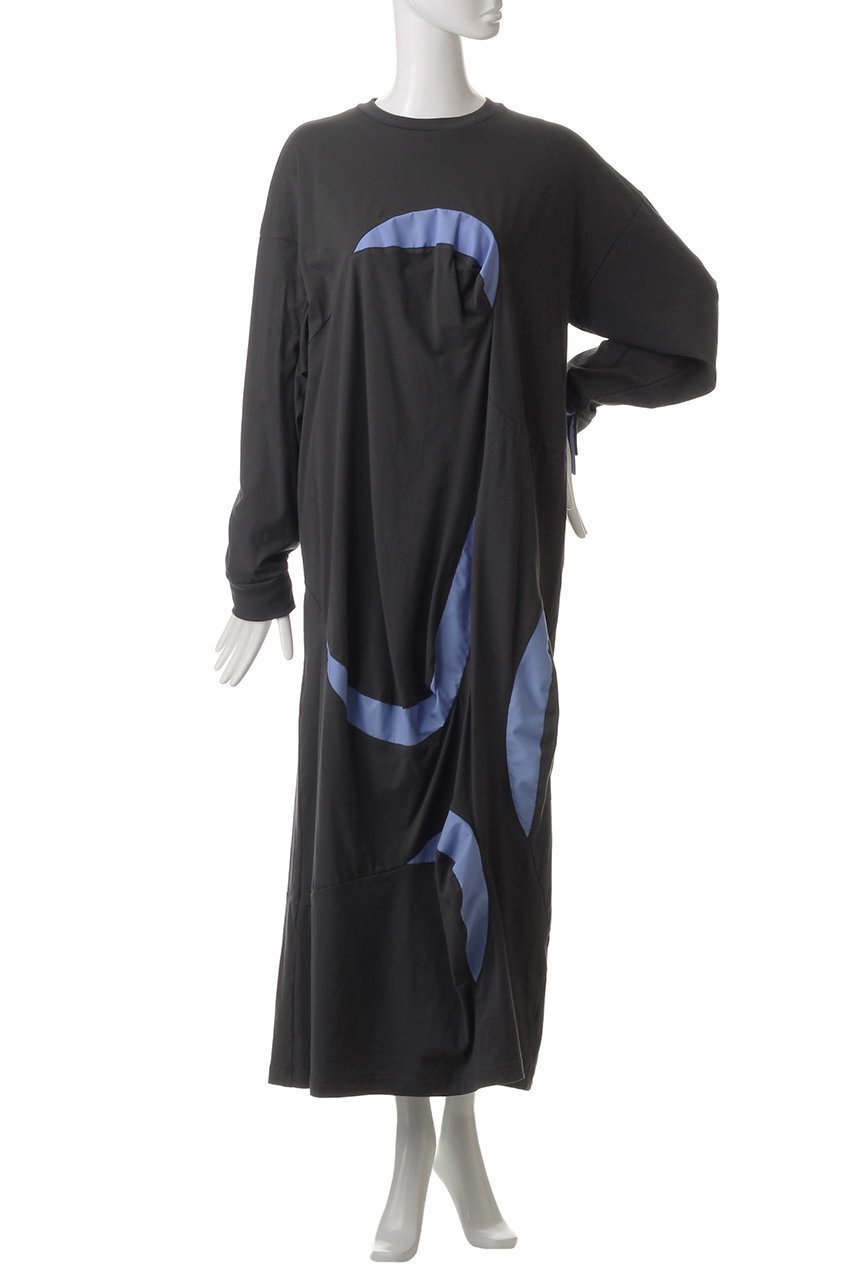 【ナゴンスタンス/nagonstans】のソフト天竺 Curvey Docking DRS/ドレス 人気、トレンドファッション・服の通販 founy(ファニー) 　ファッション　Fashion　レディースファッション　Fashion for Women　ワンピース　Dresses　フォーマル・パーティードレス・結婚式用ドレス　Elegant & Casual Dresses　チュニック　Tunic Tops & Dresses　チュニック　Tunic, Long Top　ドッキング　Docking, Mixed Material　ドレス　Dress, One-Piece　ランダム　Random, Irregular　ロング　Long, Long-Length　other-2|ID: prp329100004900690 ipo3291000000036670027