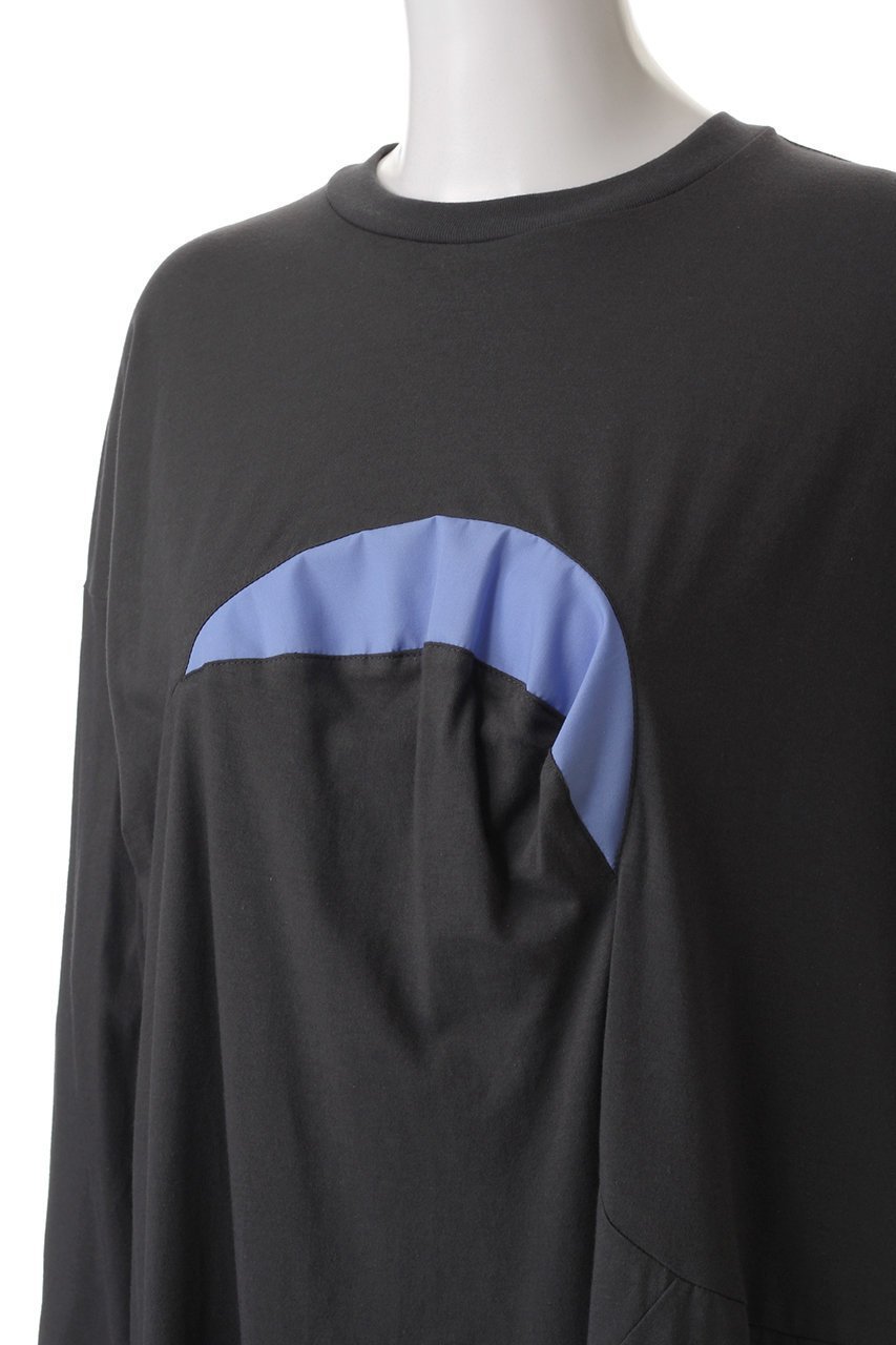 【ナゴンスタンス/nagonstans】のソフト天竺 Curvey Docking DRS/ドレス 人気、トレンドファッション・服の通販 founy(ファニー) 　ファッション　Fashion　レディースファッション　Fashion for Women　ワンピース　Dresses　フォーマル・パーティードレス・結婚式用ドレス　Elegant & Casual Dresses　チュニック　Tunic Tops & Dresses　チュニック　Tunic, Long Top　ドッキング　Docking, Mixed Material　ドレス　Dress, One-Piece　ランダム　Random, Irregular　ロング　Long, Long-Length　other-5|ID: prp329100004900690 ipo3291000000036670030