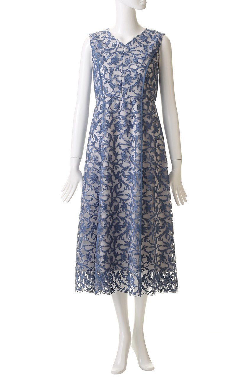 【アナイ/ANAYI】のリーフフラワーチュールVネック ワンピース 人気、トレンドファッション・服の通販 founy(ファニー) ファッション Fashion レディースファッション Fashion for Women ワンピース Dresses チュニック Tunic Tops & Dresses おすすめ Recommended / Our Picks エレガント 上品 Elegant サテン Satin, Glossy Fabric ジャケット Jacket, Outerwear チュニック Tunic, Long Top チュール Tulip, Tulip Motif デコルテ Décolleté, Neckline ノースリーブ Sleeveless, No-Sleeve パイピング Piping, Trim Design フラワー Flower, Floral フレアースカート Flared Skirt, A-Line Skirt ボレロ Bolero, Short Cardigan モチーフ Motif, Design Theme リーフ Leaf, Botanical Leaf ロング Long, Long-Length other-2|ID: prp329100004900705 ipo3291000000036670128