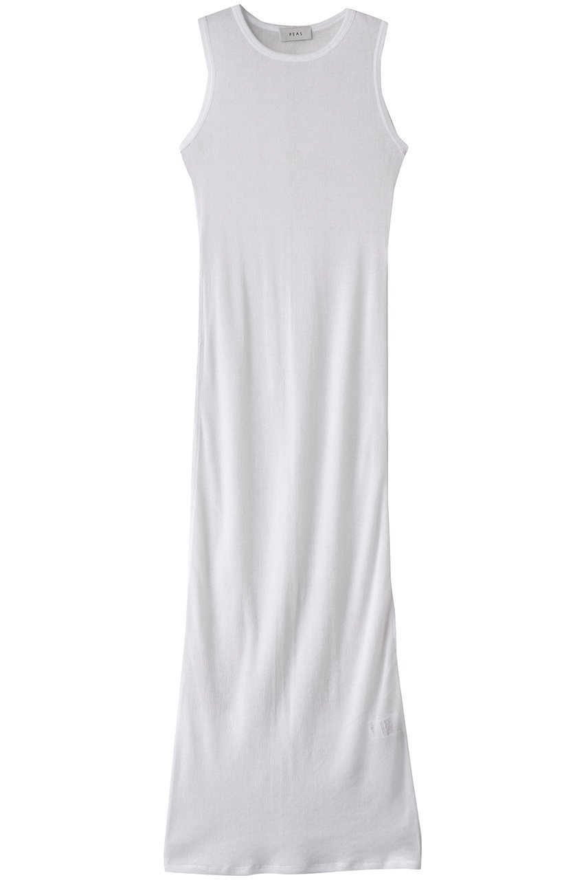 【ガリャルダガランテ/GALLARDAGALANTE】の【PEAS】シアーテレコワンピース 人気、トレンドファッション・服の通販 founy(ファニー) 　ファッション　Fashion　レディースファッション　Fashion for Women　ワンピース　Dresses　チュニック　Tunic Tops & Dresses　シアー　Sheer, See-Through　スリット　Slit, Slit Detail　チュニック　Tunic, Long Top　テレコ　Ribbed, Rib Stitch　デニム　Denim, Jeans Material　フィット　Fit, Slim Fit　ロング　Long, Long-Length　 other-1|ID: prp329100004900707 ipo3291000000036670135