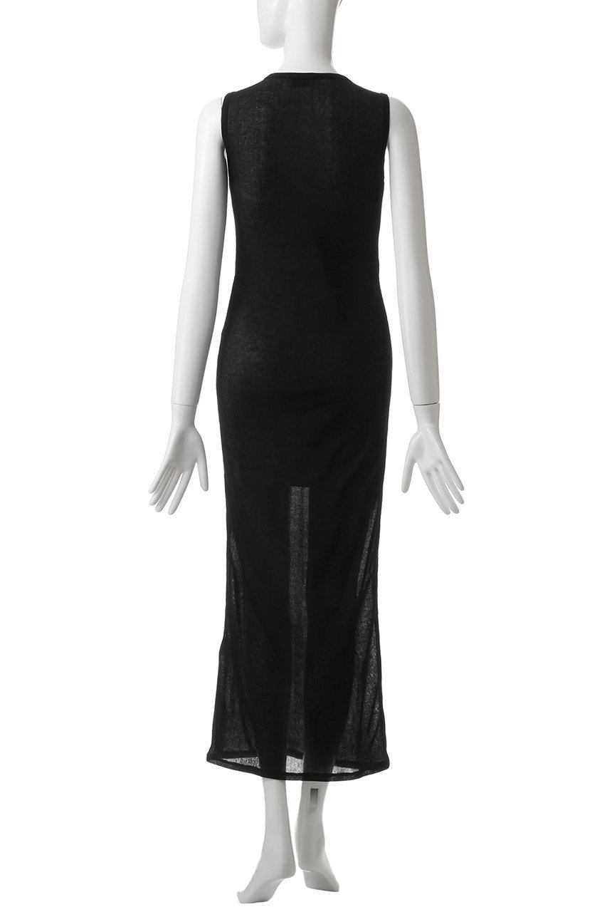 【ガリャルダガランテ/GALLARDAGALANTE】の【PEAS】シアーテレコワンピース 人気、トレンドファッション・服の通販 founy(ファニー) 　ファッション　Fashion　レディースファッション　Fashion for Women　ワンピース　Dresses　チュニック　Tunic Tops & Dresses　シアー　Sheer, See-Through　スリット　Slit, Slit Detail　チュニック　Tunic, Long Top　テレコ　Ribbed, Rib Stitch　デニム　Denim, Jeans Material　フィット　Fit, Slim Fit　ロング　Long, Long-Length　other-4|ID: prp329100004900707 ipo3291000000036670140