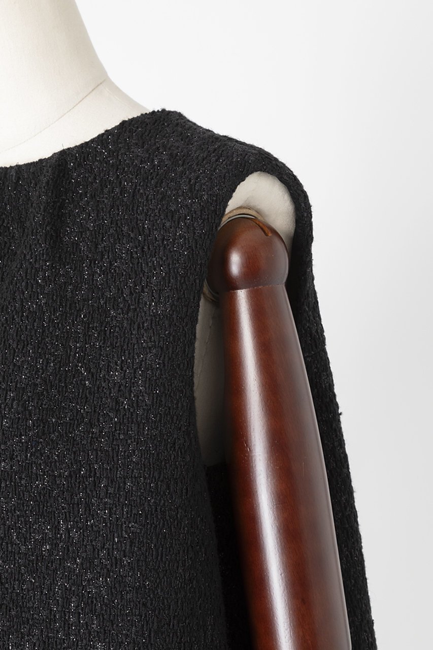 【オーヴィル/EAUVIRE】のストレートドレス 人気、トレンドファッション・服の通販 founy(ファニー) 　ファッション　Fashion　レディースファッション　Fashion for Women　ワンピース　Dresses　フォーマル・パーティードレス・結婚式用ドレス　Elegant & Casual Dresses　チュニック　Tunic Tops & Dresses　ギャザー　Gathered, Ruffled　シルク　Silk, 100% Silk　ストレート　Straight, Straight Cut　チュニック　Tunic, Long Top　ツイード　Twill, Twill Weave　ドレス　Dress, One-Piece　ノースリーブ　Sleeveless, No-Sleeve　ミドル　Middle Length, Mid Height　other-5|ID: prp329100004900719 ipo3291000000036670220