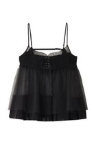 【メゾンスペシャル/MAISON SPECIAL】のSee-through Tulle Tunic/シースルーチュールチュニック BLK(ブラック)|ID: prp329100004900721 ipo3291000000036670231