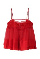 【メゾンスペシャル/MAISON SPECIAL】のSee-through Tulle Tunic/シースルーチュールチュニック RED(レッド)|ID: prp329100004900721 ipo3291000000036670232