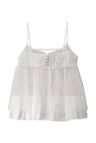 【メゾンスペシャル/MAISON SPECIAL】のSee-through Tulle Tunic/シースルーチュールチュニック WHT(ホワイト)|ID: prp329100004900721 ipo3291000000036670233
