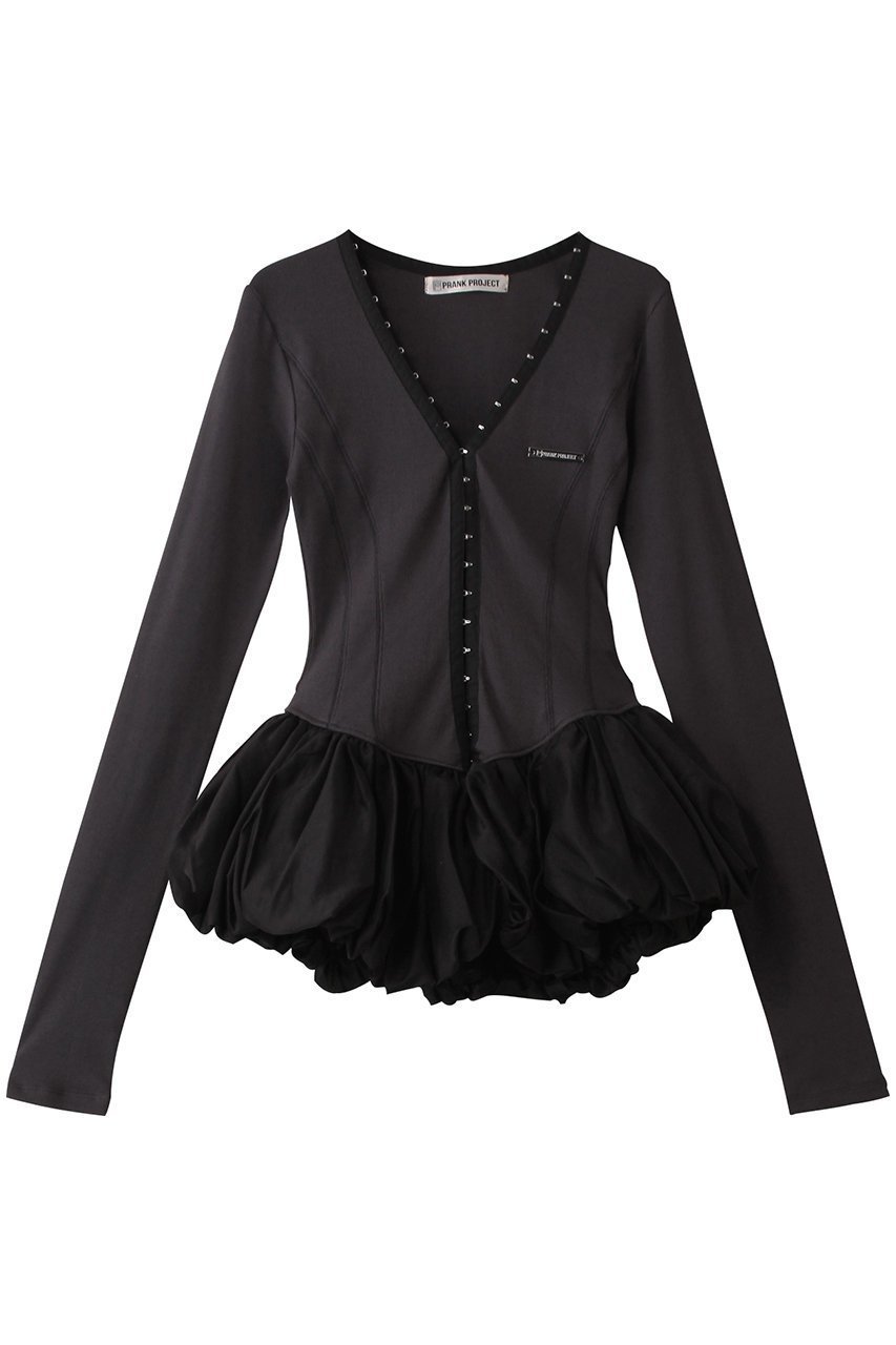【プランク プロジェクト/PRANK PROJECT】のバルーンヘムチュニック / Balloon Hem Tunic インテリア・キッズ・メンズ・レディースファッション・服の通販 founy(ファウニー) 　ファッション　Fashion　レディースファッション　Fashion for Women　ワンピース　Dresses　チュニック　Tunic Tops & Dresses　おすすめ　Recommended / Our Picks　シアー　Sheer, See-Through　ショート　Short, Short Length　チュニック　Tunic, Long Top　バランス　Balance, Style Balance　バルーン　Balloon, Balloon Silhouette　フィット　Fit, Slim Fit　フロント　Front, Front Design　ワイド　Wide, Wide Fit　C.GRY(チャコールグレー)|ID: prp329100004900723 ipo3291000000036670244