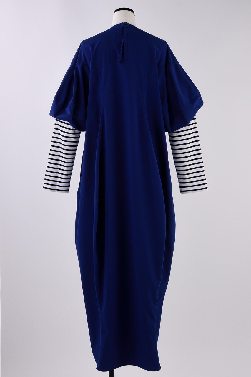 【ナゴンスタンス/nagonstans】のSOLOTEXストレッチタフタ Border Sleeve DRS/ドレス・ワンピース 人気、トレンドファッション・服の通販 founy(ファニー) 　ファッション　Fashion　レディースファッション　Fashion for Women　ワンピース　Dresses　フォーマル・パーティードレス・結婚式用ドレス　Elegant & Casual Dresses　チュニック　Tunic Tops & Dresses　ストレッチ　Stretch, Stretchy Fabric　タフタ　Taffeta, Structured Fabric　チュニック　Tunic, Long Top　ドレス　Dress, One-Piece　ロング　Long, Long-Length　other-3|ID: prp329100004900732 ipo3291000000036670327