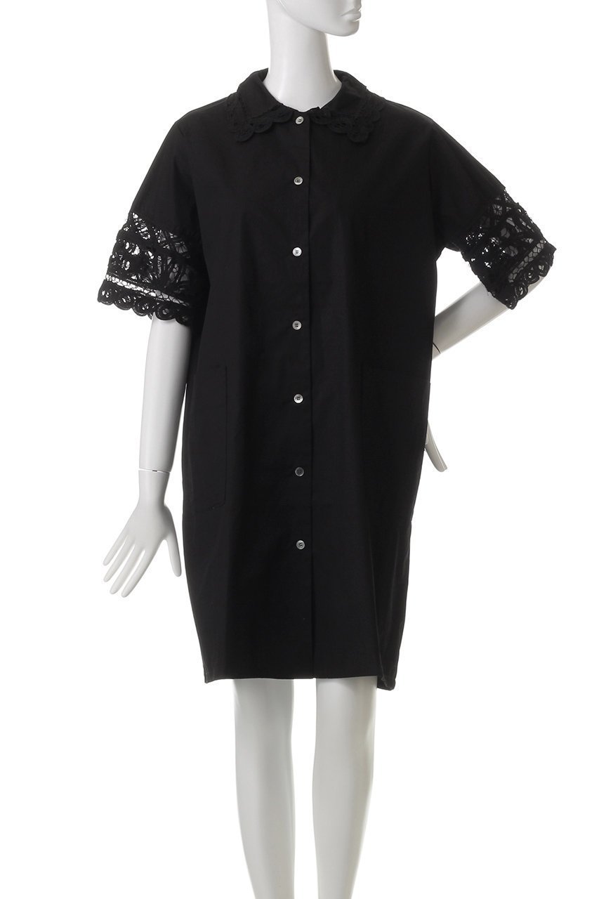 【ミズイロ インド/mizuiro ind】のbatten lace wide shirt OP ワンピース 人気、トレンドファッション・服の通販 founy(ファニー) 　ファッション　Fashion　レディースファッション　Fashion for Women　ワンピース　Dresses　チュニック　Tunic Tops & Dresses　チュニック　Tunic, Long Top　フェミニン　Feminine, Girly　フロント　Front, Front Design　レース　Lace, Lace Fabric　エレガント 上品　Elegant　other-2|ID: prp329100004900741 ipo3291000000036670398