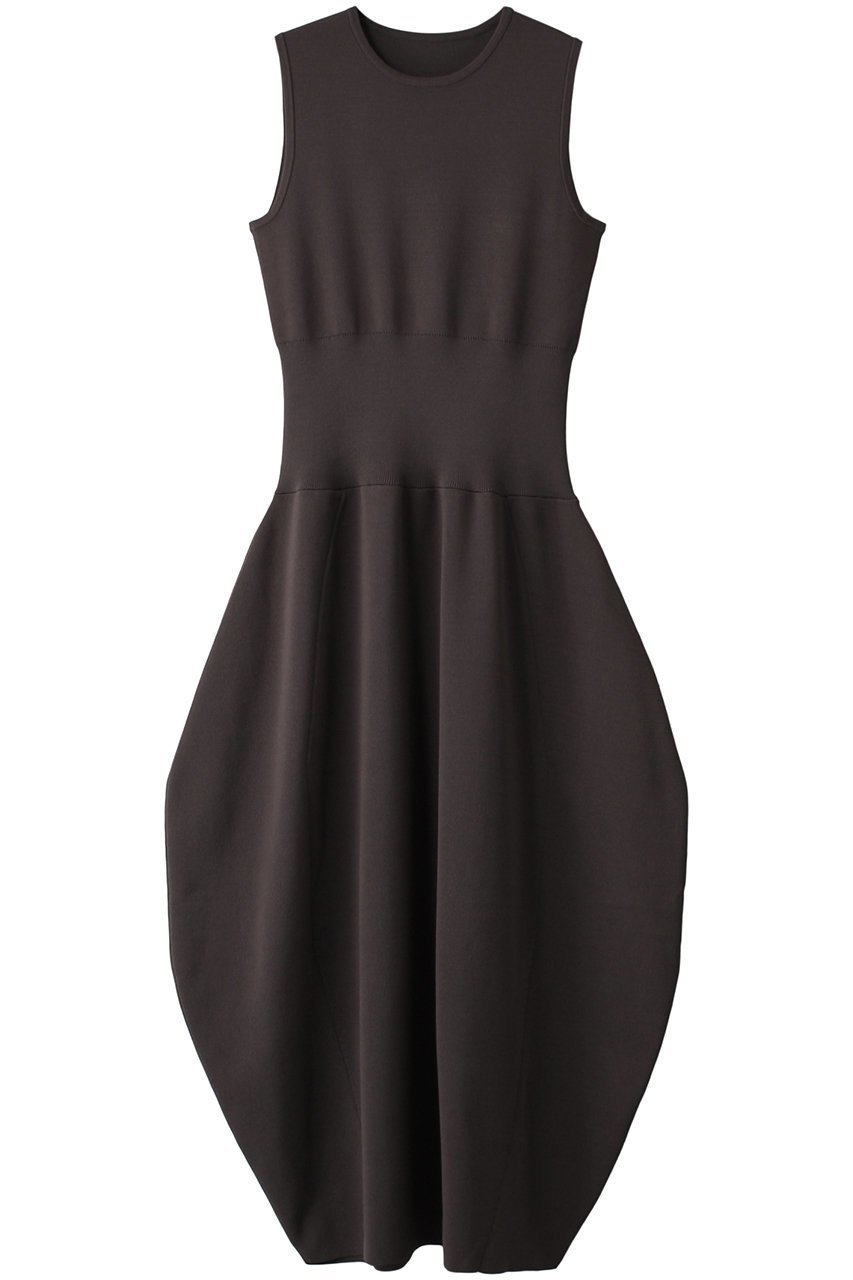 【リムアーク/RIM.ARK】のWaist rib knit OP/ワンピース インテリア・キッズ・メンズ・レディースファッション・服の通販 founy(ファニー) 　ファッション　Fashion　レディースファッション　Fashion for Women　ワンピース　Dresses　チュニック　Tunic Tops & Dresses　コンパクト　Compact, Small Size　チュニック　Tunic, Long Top　バルーン　Balloon, Balloon Silhouette　ロング　Long, Long-Length　グレー|ID: prp329100004900769 ipo3291000000036670669