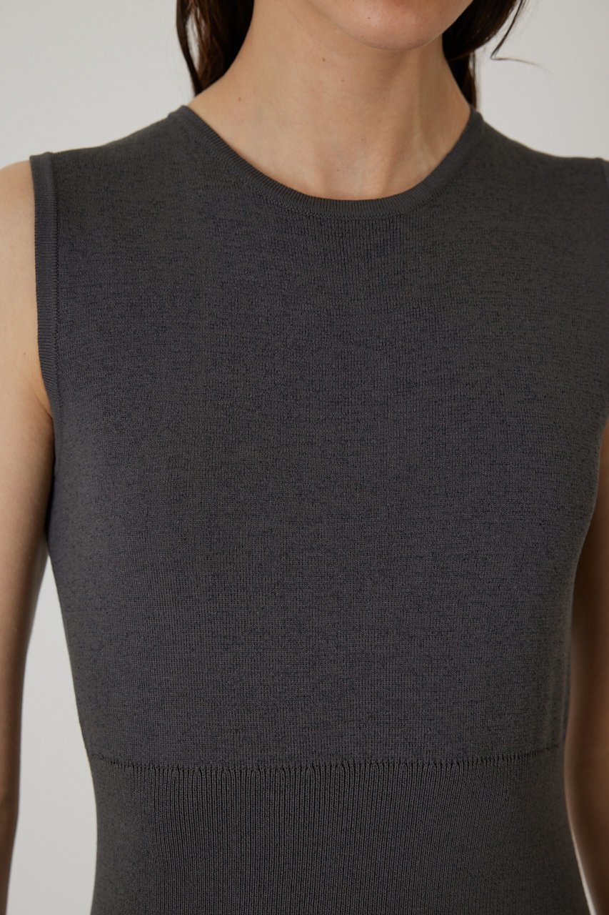 【リムアーク/RIM.ARK】のWaist rib knit OP/ワンピース 人気、トレンドファッション・服の通販 founy(ファニー) 　ファッション　Fashion　レディースファッション　Fashion for Women　ワンピース　Dresses　チュニック　Tunic Tops & Dresses　コンパクト　Compact, Small Size　チュニック　Tunic, Long Top　バルーン　Balloon, Balloon Silhouette　ロング　Long, Long-Length　other-7|ID: prp329100004900769 ipo3291000000036670677