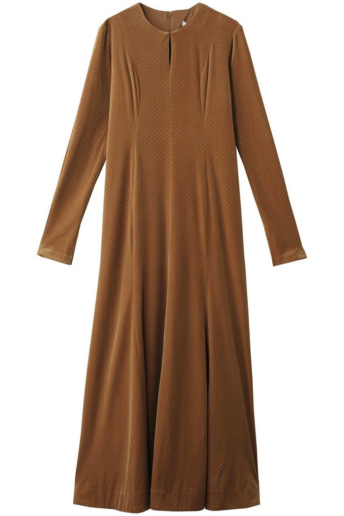 【クラネ/CLANE】のVELOUR GLITTER ONEPIECE ワンピース インテリア・キッズ・メンズ・レディースファッション・服の通販 founy(ファウニー) https://founy.com/ ファッション Fashion レディースファッション Fashion for Women ワンピース Dresses チュニック Tunic Tops & Dresses ストレッチ Stretch, Stretchy Fabric スリット Slit, Slit Detail チュニック Tunic, Long Top ドット Polka Dot, Dot Pattern パーティ Party, Party Style フィット Fit, Slim Fit フェミニン Feminine, Girly フレア Flare, Flared ベロア Velour, Soft Velvet ロング Long, Long-Length |ID: prp329100004900782 ipo3291000000036670757