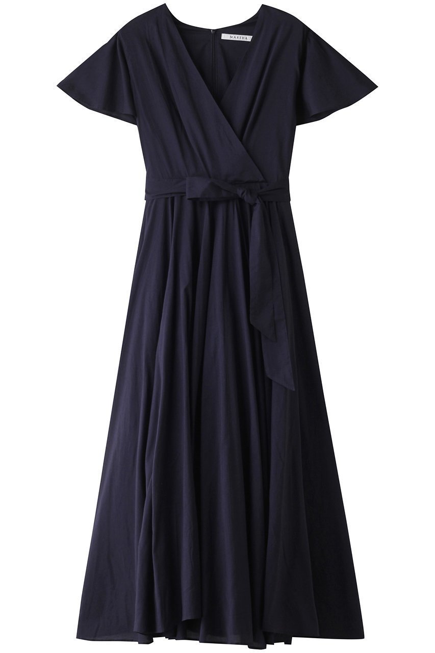 【マルティニーク/martinique】の【MARIHA】マドモアゼルのドレス ショートスリーブ インテリア・キッズ・メンズ・レディースファッション・服の通販 founy(ファニー) 　ファッション　Fashion　レディースファッション　Fashion for Women　ワンピース　Dresses　フォーマル・パーティードレス・結婚式用ドレス　Elegant & Casual Dresses　チュニック　Tunic Tops & Dresses　エレガント 上品　Elegant　ショート　Short, Short Length　スリーブ　Sleeve, Long Sleeve / Short Sleeve　チュニック　Tunic, Long Top　ドレス　Dress, One-Piece　フェミニン　Feminine, Girly　フレア　Flare, Flared　ロング　Long, Long-Length　ネイビー|ID: prp329100004900845 ipo3291000000036671456