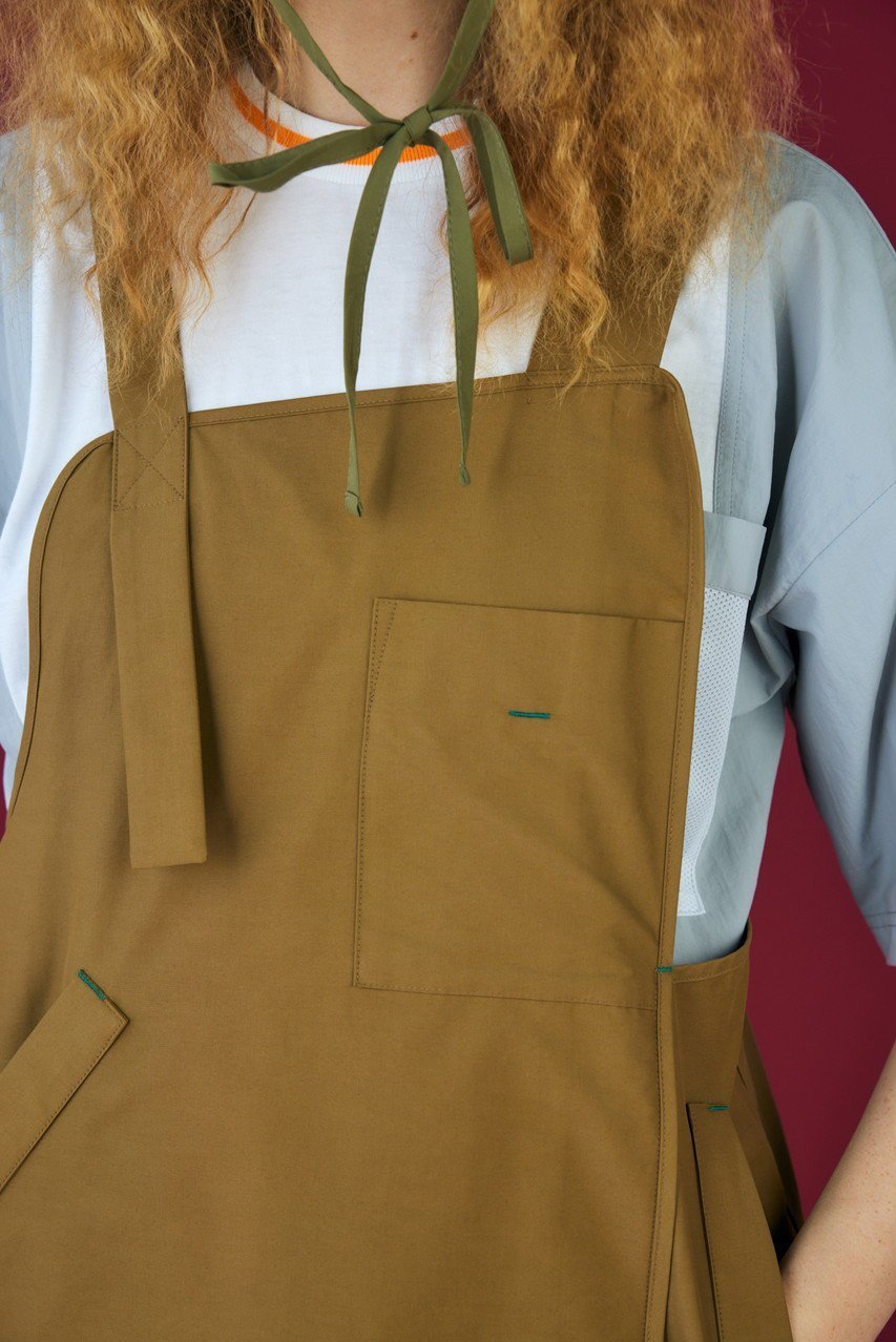 【ナゴンスタンス/nagonstans】の6/4クロス アシンメトリー Jumper SK/ジャンパースカート 人気、トレンドファッション・服の通販 founy(ファニー) 　ファッション　Fashion　レディースファッション　Fashion for Women　スカート　Skirts　ワンピース　Dresses　アシンメトリー　Asymmetrical Style　チュニック　Tunic, Long Top　パイピング　Piping, Trim Design　ポケット　Pocket, Pocket Detail　ランダム　Random, Irregular　ロング　Long, Long-Length　ワーク　Workwear, Utility Style　other-7|ID: prp329100004900862 ipo3291000000036671652