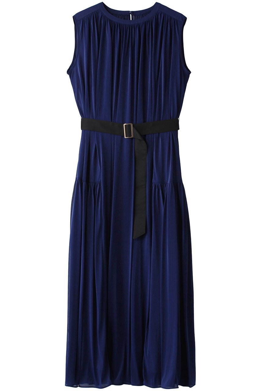 【アルアバイル/allureville】のエスパンディワイドベルトOP A インテリア・キッズ・メンズ・レディースファッション・服の通販 founy(ファニー) 　ファッション　Fashion　レディースファッション　Fashion for Women　ワンピース　Dresses　チュニック　Tunic Tops & Dresses　ベルト&ウエストマーク　Belts & Waist Accessories　ギャザー　Gathered, Ruffled　シアー　Sheer, See-Through　ジャケット　Jacket, Outerwear　チュニック　Tunic, Long Top　パーティ　Party, Party Style　ボレロ　Bolero, Short Cardigan　ロング　Long, Long-Length　A/W・秋冬　Autumn/Winter　ブルー|ID: prp329100004900885 ipo3291000000036671977