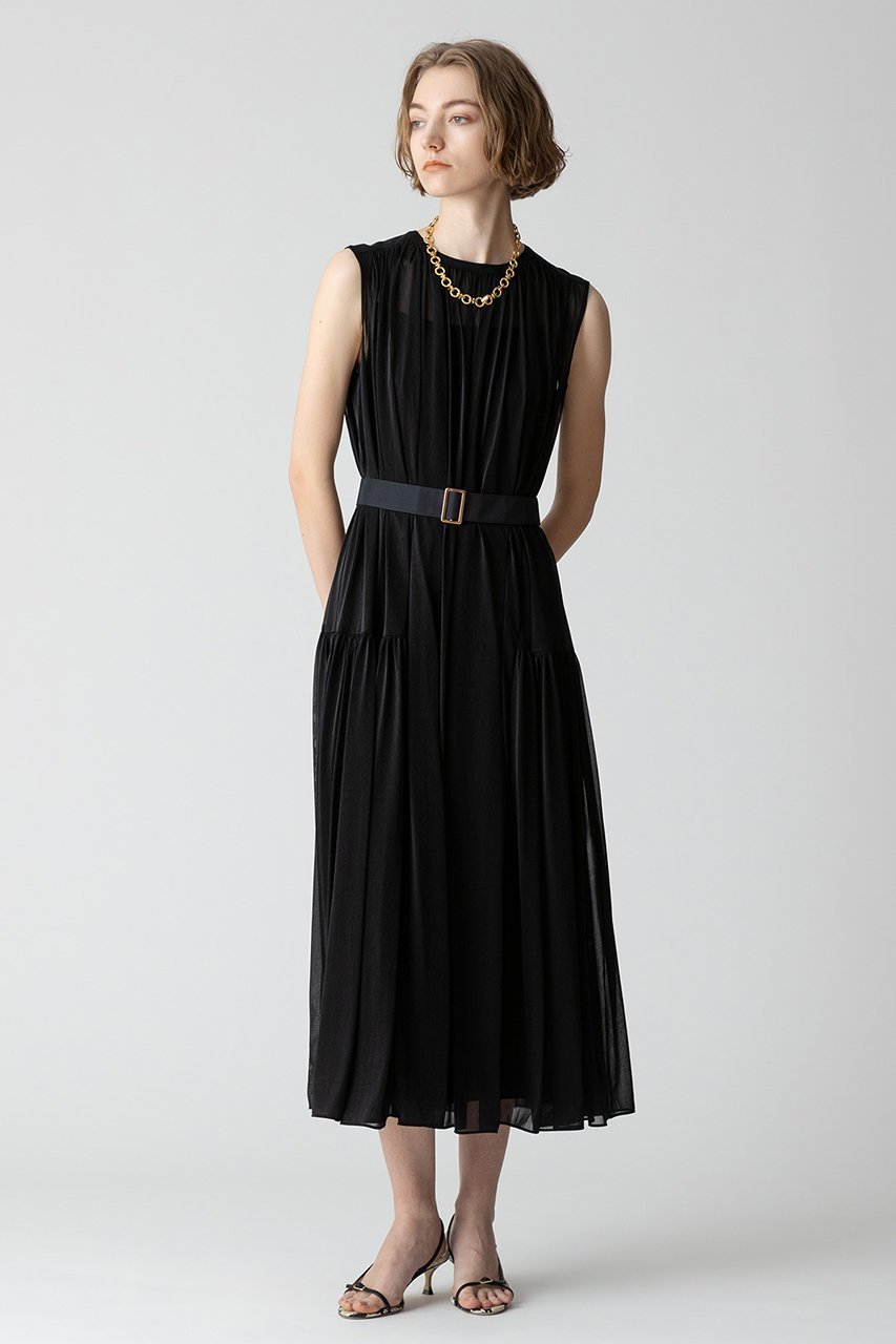 【アルアバイル/allureville】のエスパンディワイドベルトOP A 人気、トレンドファッション・服の通販 founy(ファニー) 　ファッション　Fashion　レディースファッション　Fashion for Women　ワンピース　Dresses　チュニック　Tunic Tops & Dresses　ベルト&ウエストマーク　Belts & Waist Accessories　ギャザー　Gathered, Ruffled　シアー　Sheer, See-Through　ジャケット　Jacket, Outerwear　チュニック　Tunic, Long Top　パーティ　Party, Party Style　ボレロ　Bolero, Short Cardigan　ロング　Long, Long-Length　A/W・秋冬　Autumn/Winter　other-6|ID: prp329100004900885 ipo3291000000036671985