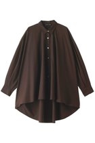 【ミズイロ インド/mizuiro ind】のwide shirt tunic チュニック brown|ID: prp329100004900915 ipo3291000000036672416