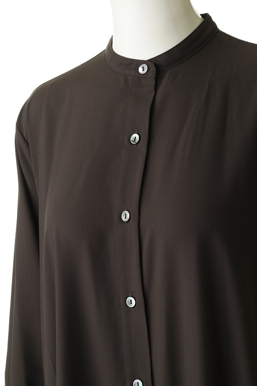 【ミズイロ インド/mizuiro ind】のバンドカラーフレアシャツワンピース 人気、トレンドファッション・服の通販 founy(ファニー) 　ファッション　Fashion　レディースファッション　Fashion for Women　ワンピース　Dresses　シャツワンピース / 1枚で着映えコーデ　Shirt Dresses　チュニック　Tunic Tops & Dresses　シンプル　Simple, Minimal　チュニック　Tunic, Long Top　フレア　Flare, Flared　ロング　Long, Long-Length　羽織　Haori, Light Jacket　other-5|ID: prp329100004900949 ipo3291000000036672873