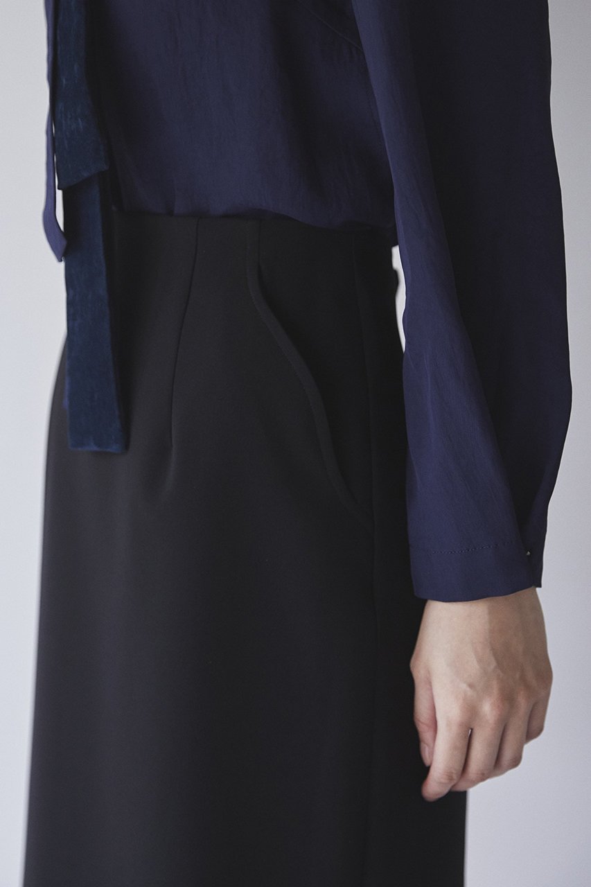 【ザ ライナー/THE LINER】のメルティ タイブラウス 人気、トレンドファッション・服の通販 founy(ファニー) ファッション Fashion レディースファッション Fashion for Women トップス・カットソー Cut & Sew Tops シャツ・ブラウス・オフィスカジュアル Elegant Blouses & Button-Ups スタンド Stand Collar, Upright Stand スリーブ Sleeve, Long Sleeve / Short Sleeve フォーマル Formal, Dressy ベルベット Velvet, Velvety ロング Long, Long-Length エレガント 上品 Elegant other-8|ID: prp329100004900969 ipo3291000000036673083