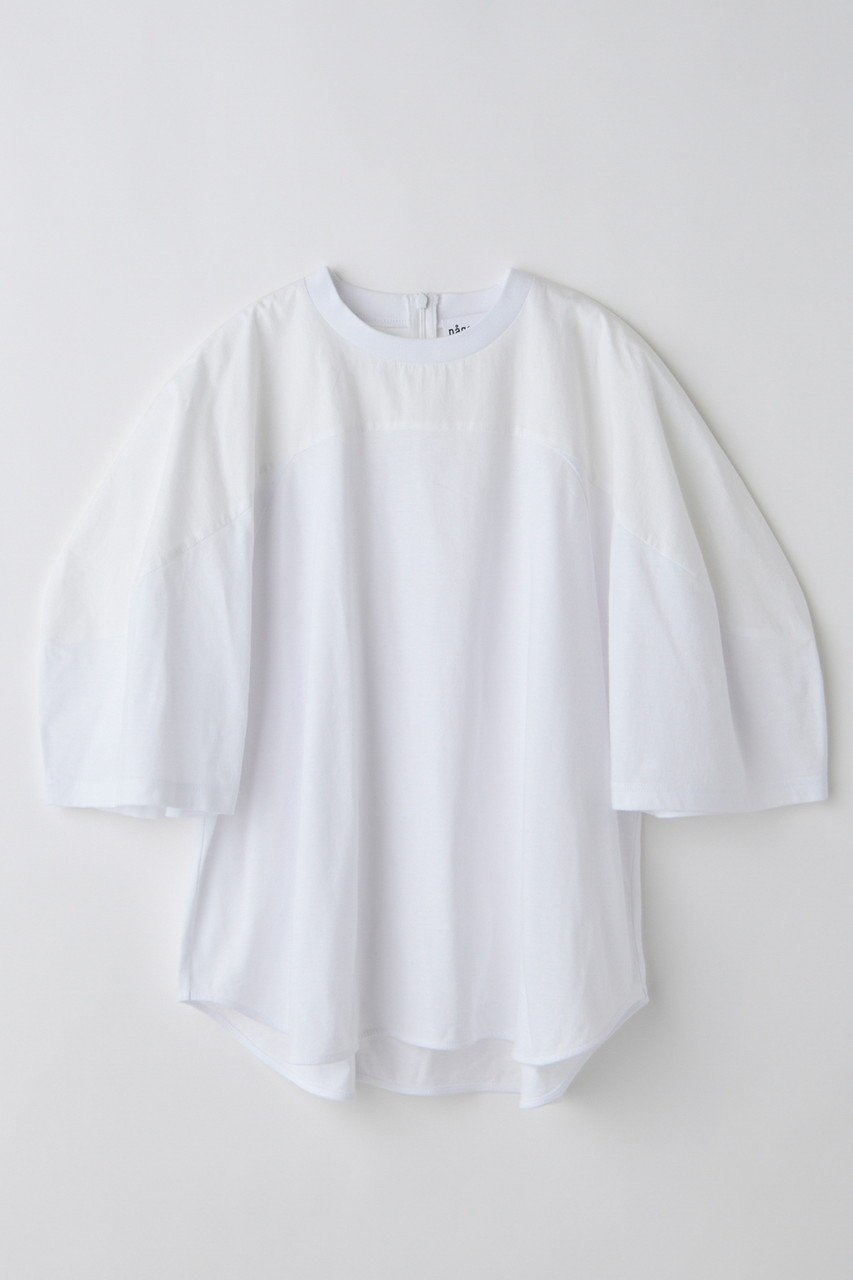 【ナゴンスタンス/nagonstans】のhalf-sleeves t-shirt/Tシャツ インテリア・キッズ・メンズ・レディースファッション・服の通販 founy(ファニー) ファッション Fashion レディースファッション Fashion for Women トップス・カットソー Cut & Sew Tops シャツ・ブラウス・オフィスカジュアル Elegant Blouses & Button-Ups ロングTシャツ・Tシャツ Longline T-Shirts & Tees カットソー・ベーシックTシャツ Cut-and-Sewn Tops / Stretch Tees & Basics カットソー Cut and Sewn Top ショート Short, Short Length スリーブ Sleeve, Long Sleeve / Short Sleeve ミックス Mix, Mixed Style ラウンド Round, Round Neck エレガント 上品 Elegant Salt|ID: prp329100004900974 ipo3291000000036673121