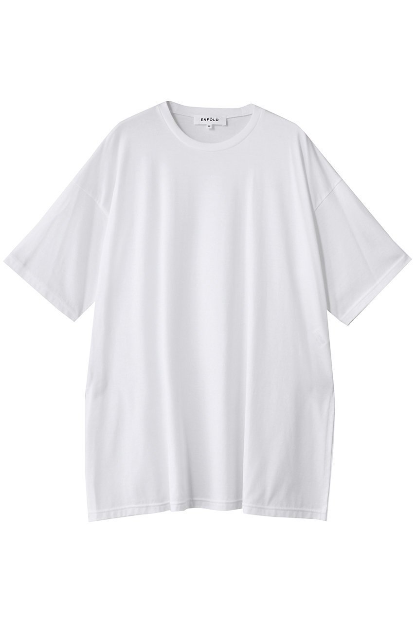 【エンフォルド/ENFOLD】のSLIT-SLEEVES T-SHIRT/Tシャツ 人気、トレンドファッション・服の通販 founy(ファニー) ファッション Fashion レディースファッション Fashion for Women トップス・カットソー Cut & Sew Tops シャツ・ブラウス・オフィスカジュアル Elegant Blouses & Button-Ups ロングTシャツ・Tシャツ Longline T-Shirts & Tees カットソー・ベーシックTシャツ Cut-and-Sewn Tops / Stretch Tees & Basics エレガント 上品 Elegant ショート Short, Short Length スリット Slit, Slit Detail スリーブ Sleeve, Long Sleeve / Short Sleeve チュニック Tunic, Long Top バランス Balance, Style Balance other-1|ID: prp329100004900975 ipo3291000000036673125